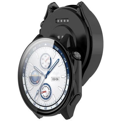 For Oppo Watch X / Watch 2 46mm Drop Protection PC Watch Frame Cover with Tempered Glass Screen Film