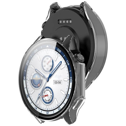 For Oppo Watch X / Watch 2 46mm Drop Protection PC Watch Frame Cover with Tempered Glass Screen Film