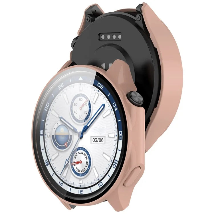For Oppo Watch X / Watch 2 46mm Drop Protection PC Watch Frame Cover with Tempered Glass Screen Film