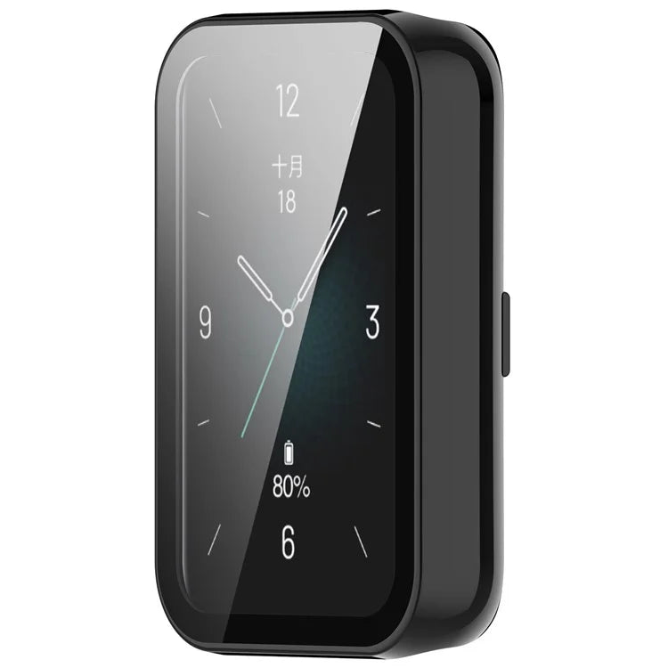 For Honor Band 9 Hard PC Watch Case Scratch Proof Cover with Tempered Glass Screen Film