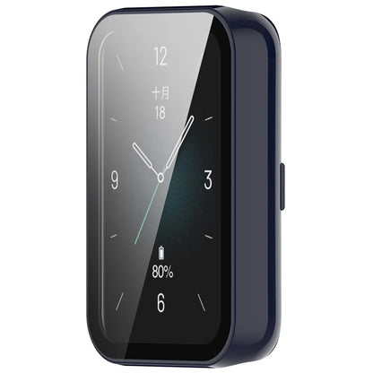 For Honor Band 9 Hard PC Watch Case Scratch Proof Cover with Tempered Glass Screen Film
