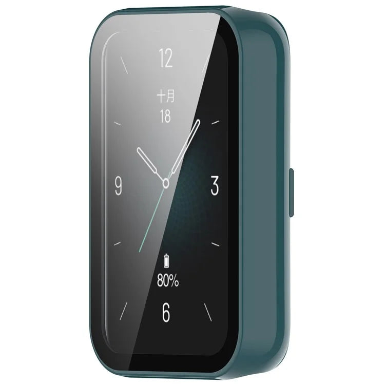 For Honor Band 9 Hard PC Watch Case Scratch Proof Cover with Tempered Glass Screen Film