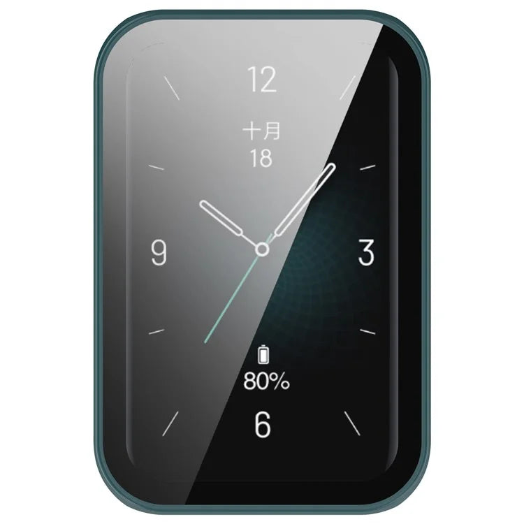 For Honor Band 9 Hard PC Watch Case Scratch Proof Cover with Tempered Glass Screen Film