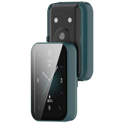 For Honor Band 9 Hard PC Watch Case Scratch Proof Cover with Tempered Glass Screen Film