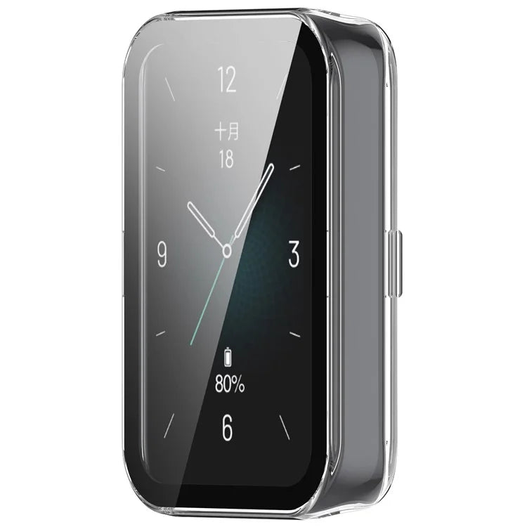 For Honor Band 9 Hard PC Watch Case Scratch Proof Cover with Tempered Glass Screen Film