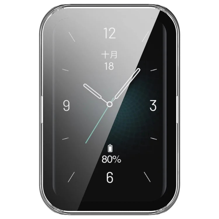 For Honor Band 9 Hard PC Watch Case Scratch Proof Cover with Tempered Glass Screen Film