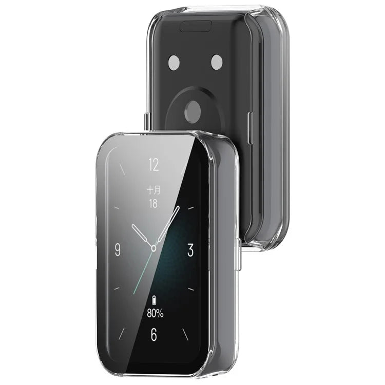 For Honor Band 9 Hard PC Watch Case Scratch Proof Cover with Tempered Glass Screen Film