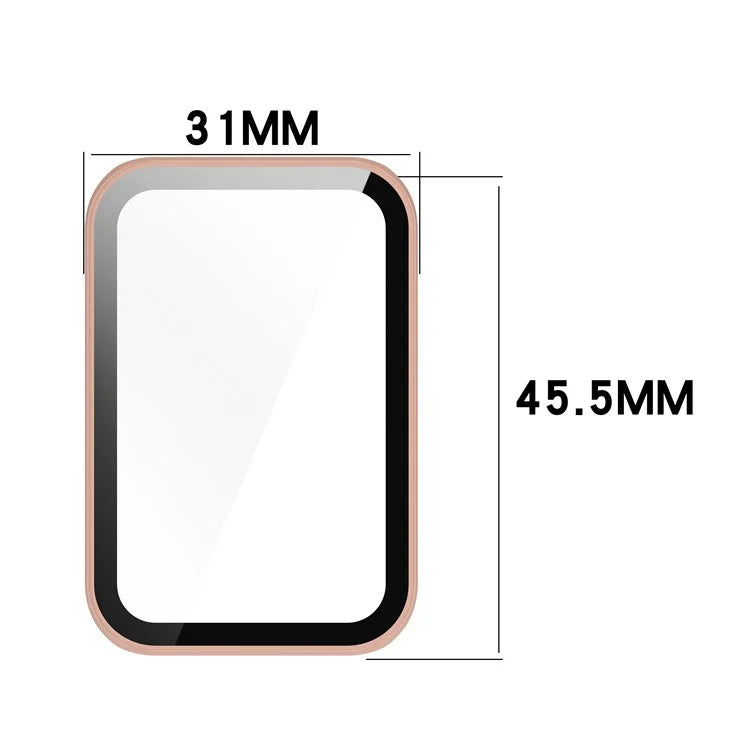 For Honor Band 9 Hard PC Watch Case Scratch Proof Cover with Tempered Glass Screen Film