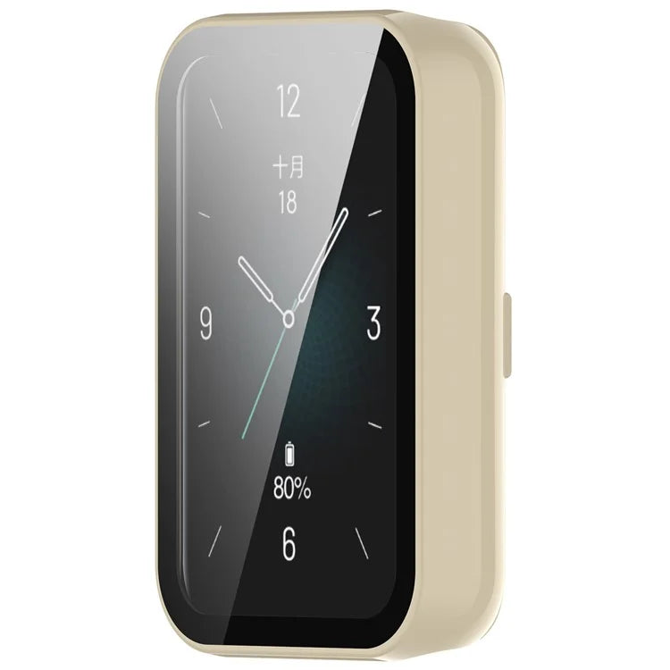 For Honor Band 9 Hard PC Watch Case Scratch Proof Cover with Tempered Glass Screen Film