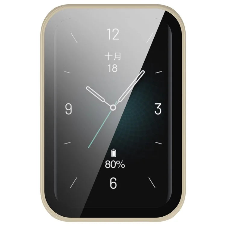 For Honor Band 9 Hard PC Watch Case Scratch Proof Cover with Tempered Glass Screen Film