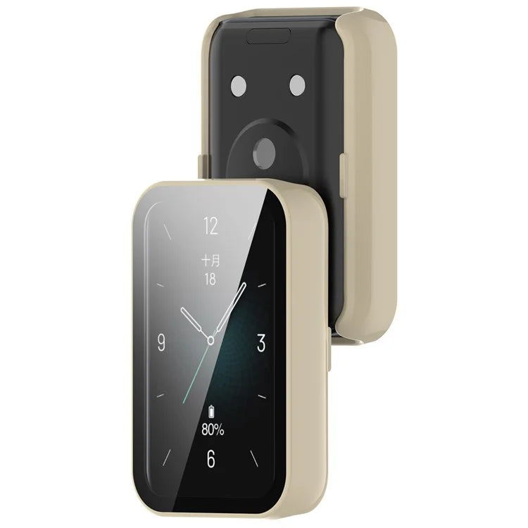 For Honor Band 9 Hard PC Watch Case Scratch Proof Cover with Tempered Glass Screen Film