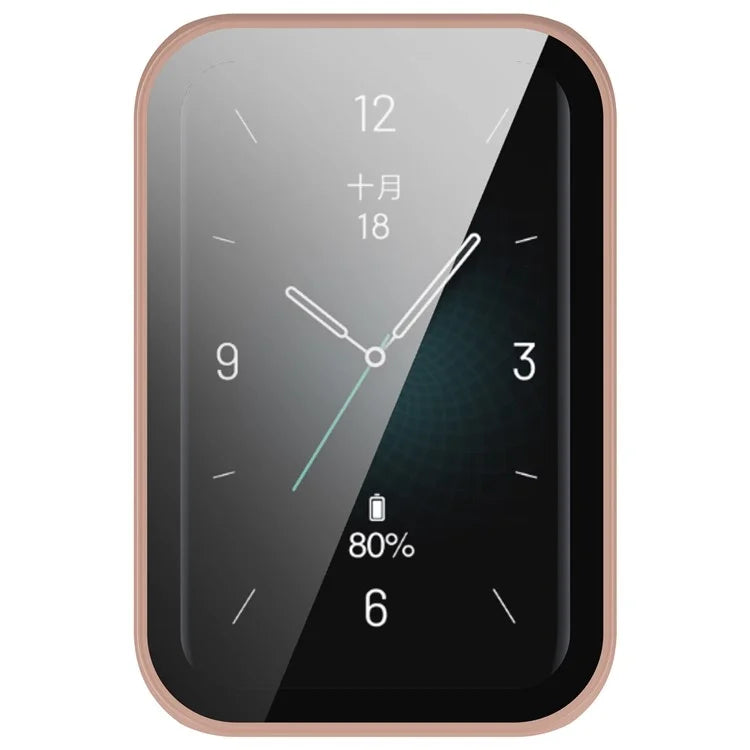 For Honor Band 9 Hard PC Watch Case Scratch Proof Cover with Tempered Glass Screen Film