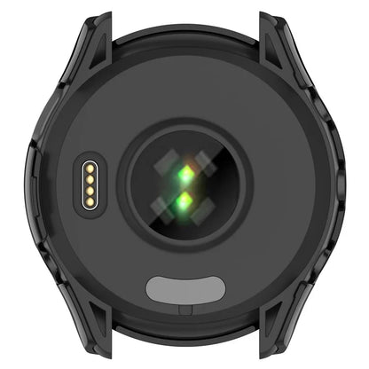 For Garmin Forerunner 165 / Forerunner 165 Music Hard PC Cover Watch Case with Tempered Glass Screen Film