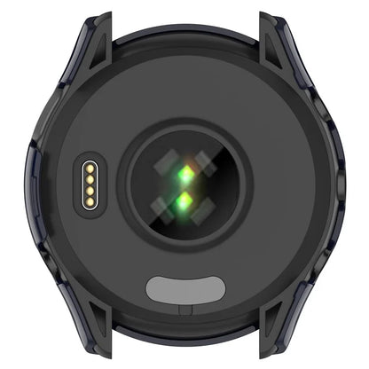 For Garmin Forerunner 165 / Forerunner 165 Music Hard PC Cover Watch Case with Tempered Glass Screen Film