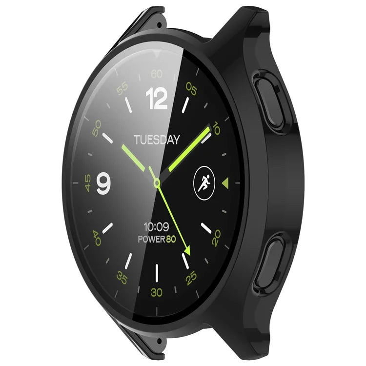 Hard PC Cover for Xiaomi Watch 2 Watch Case with Tempered Glass Screen Film