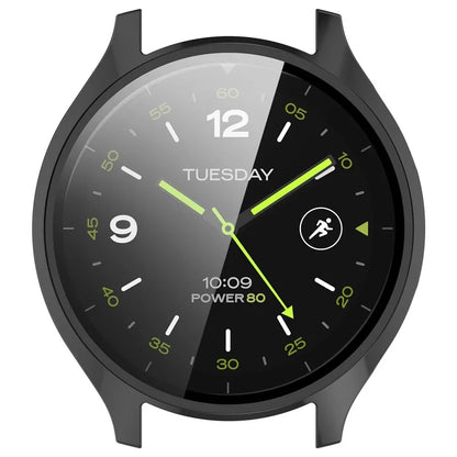 Hard PC Cover for Xiaomi Watch 2 Watch Case with Tempered Glass Screen Film