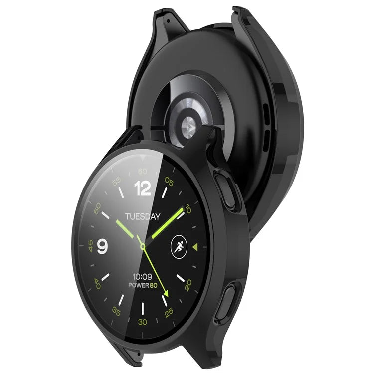 Hard PC Cover for Xiaomi Watch 2 Watch Case with Tempered Glass Screen Film