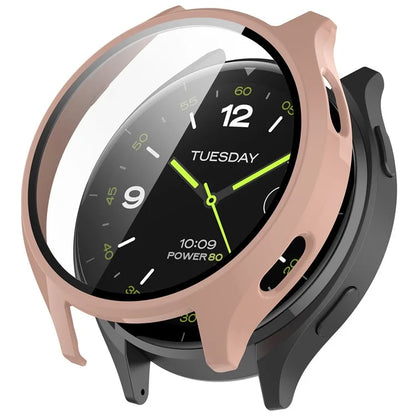 Hard PC Cover for Xiaomi Watch 2 Watch Case with Tempered Glass Screen Film