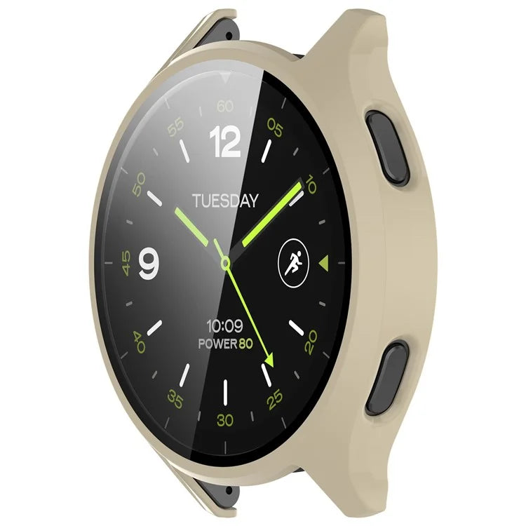 Hard PC Cover for Xiaomi Watch 2 Watch Case with Tempered Glass Screen Film