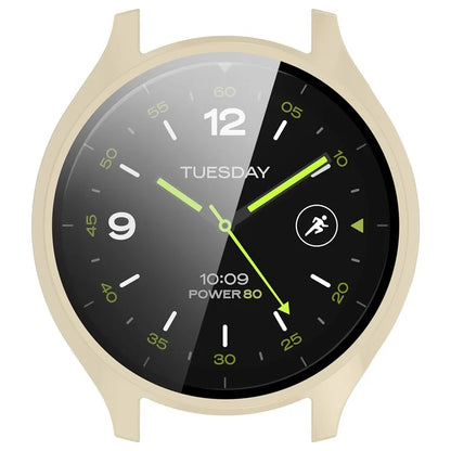 Hard PC Cover for Xiaomi Watch 2 Watch Case with Tempered Glass Screen Film