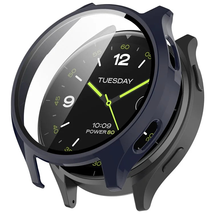 Hard PC Cover for Xiaomi Watch 2 Watch Case with Tempered Glass Screen Film