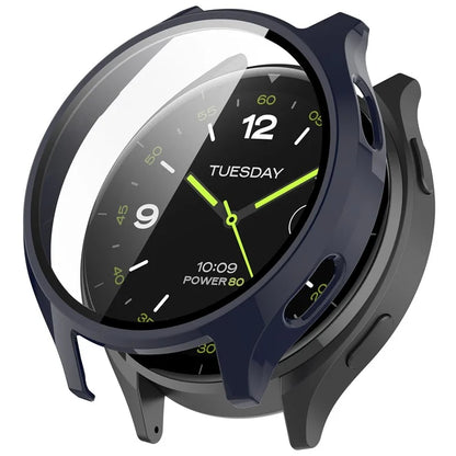 Hard PC Cover for Xiaomi Watch 2 Watch Case with Tempered Glass Screen Film