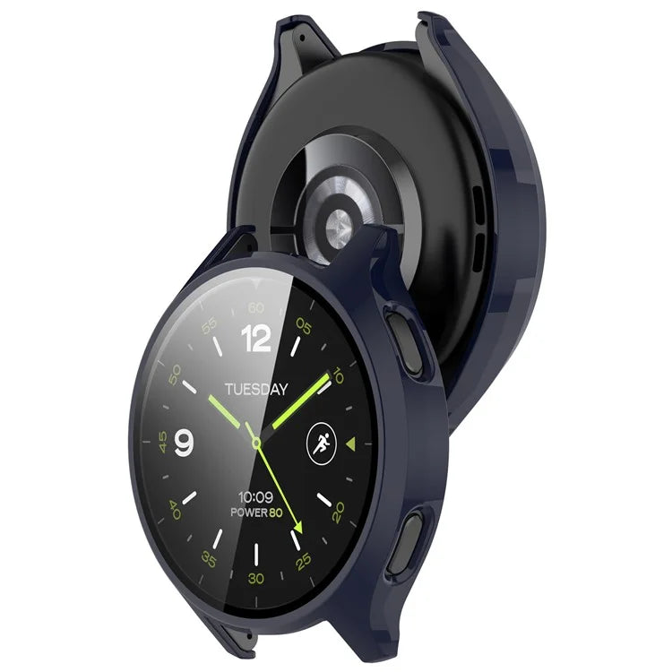 Hard PC Cover for Xiaomi Watch 2 Watch Case with Tempered Glass Screen Film