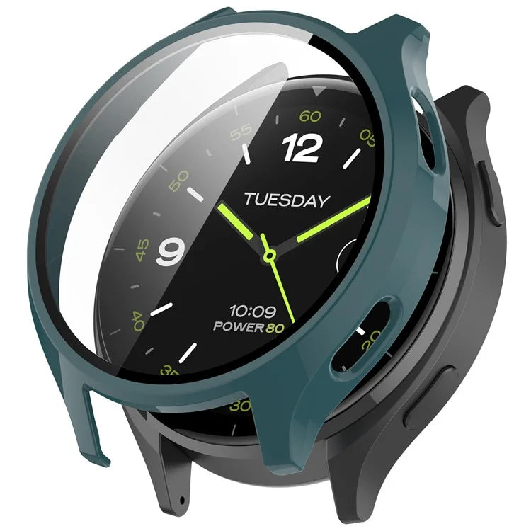 Hard PC Cover for Xiaomi Watch 2 Watch Case with Tempered Glass Screen Film