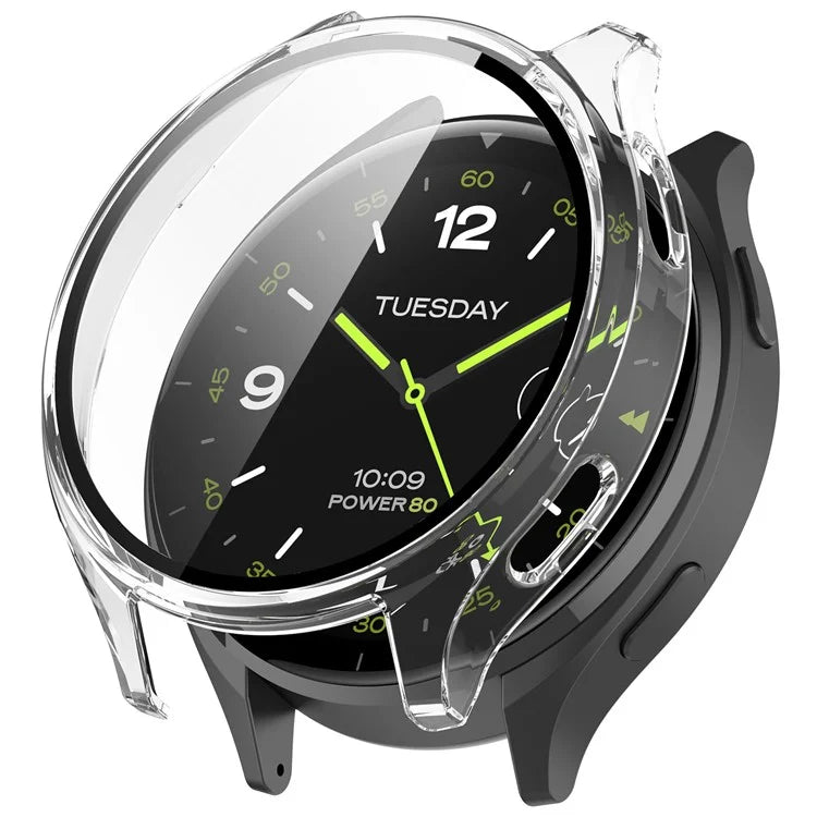 Hard PC Cover for Xiaomi Watch 2 Watch Case with Tempered Glass Screen Film