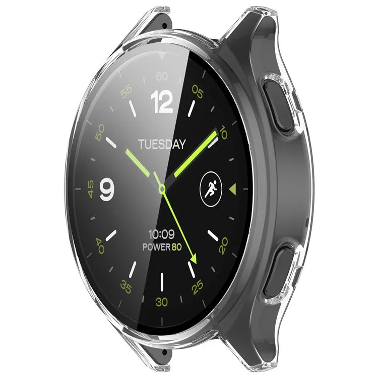 Hard PC Cover for Xiaomi Watch 2 Watch Case with Tempered Glass Screen Film