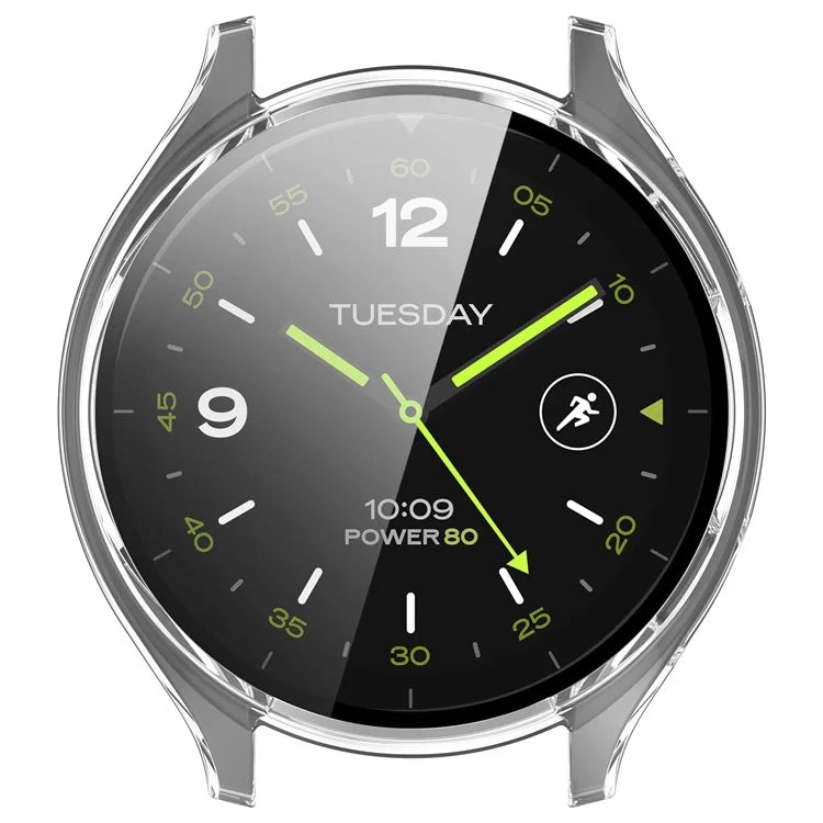 Hard PC Cover for Xiaomi Watch 2 Watch Case with Tempered Glass Screen Film