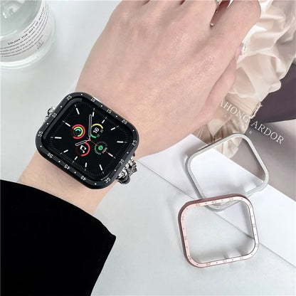 For Apple Watch Series 3 / 2 / 1 42mm Watch Case Aluminum Alloy Hollow Frame with Dial Plate