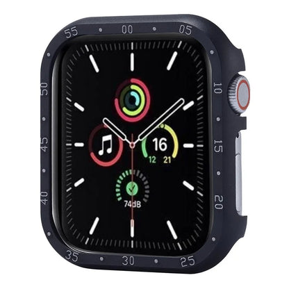 For Apple Watch Series 6 / 5 / 4 / SE (2022) / SE (2023) / SE 44mm Case Aluminum Alloy Hollow Watch Cover with Dial Plate