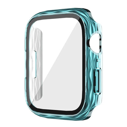 For Apple Watch Series 4 / 5 / 6 / SE / SE (2022) 44mm Hard PC Watch Case Cover with Tempered Glass Screen Film