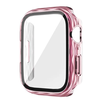 For Apple Watch Series 4 / 5 / 6 / SE / SE (2022) 44mm Hard PC Watch Case Cover with Tempered Glass Screen Film