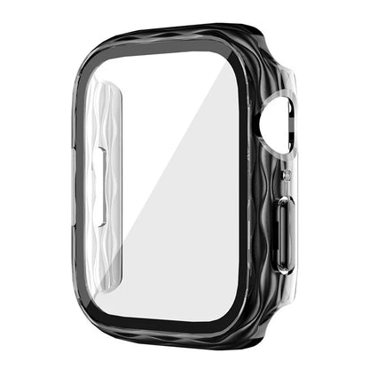 For Apple Watch Series 4 / 5 / 6 / SE / SE (2022) 44mm Hard PC Watch Case Cover with Tempered Glass Screen Film