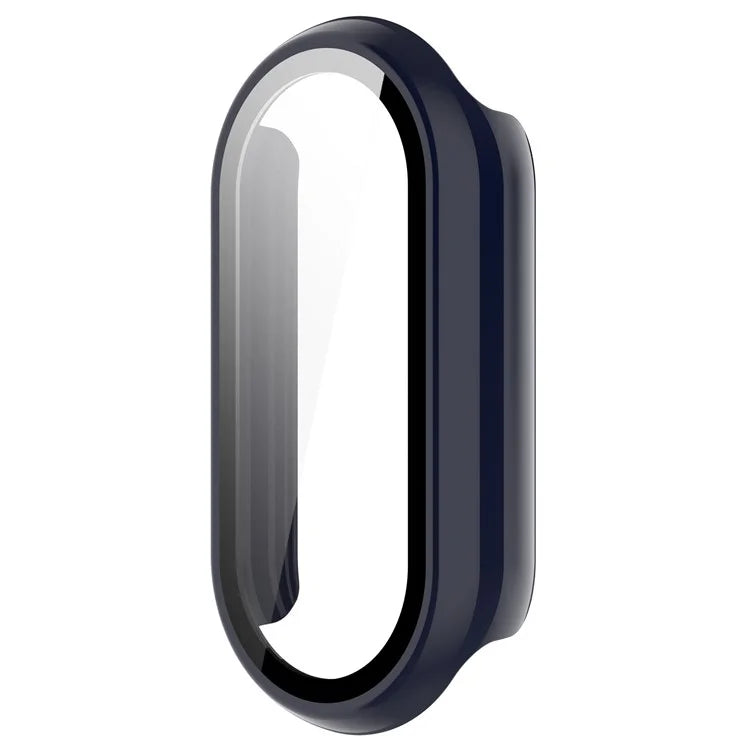 For Xiaomi Smart Band 8 / 8 NFC PC Case+Glossy Style Tempered Glass Screen Protector