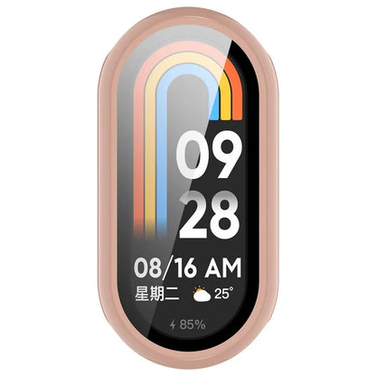 For Xiaomi Smart Band 8 / 8 NFC PC Case+Glossy Style Tempered Glass Screen Protector