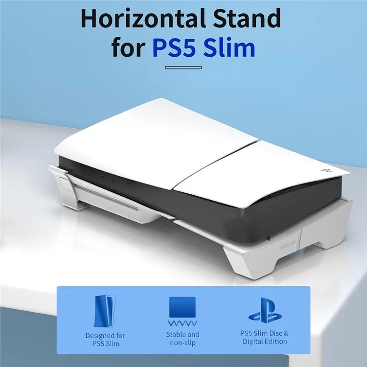 STARTRC GAMES For Sony PS5 Slim Horizontal Cooling Bracket ABS Plastic Game Console Base Stand