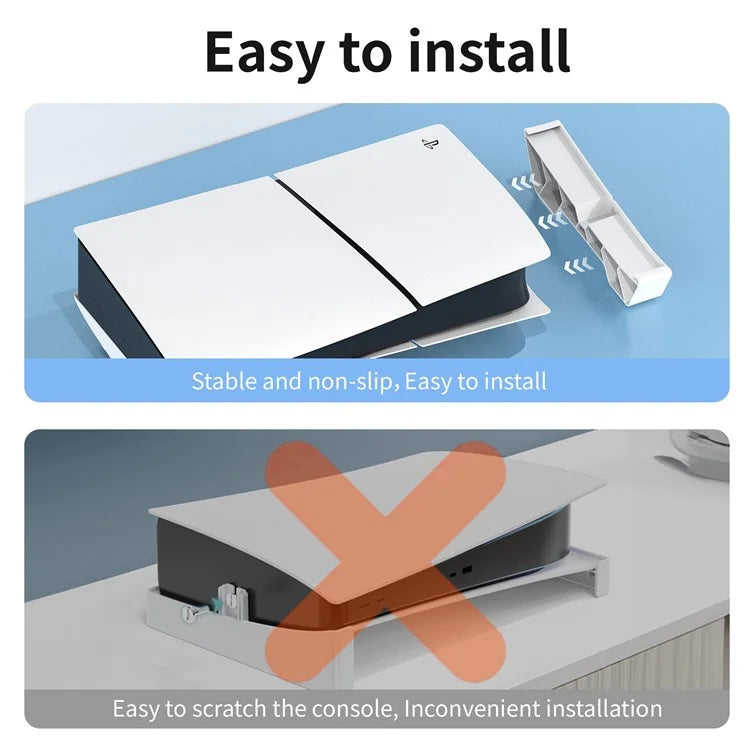 STARTRC GAMES For Sony PS5 Slim Horizontal Cooling Bracket ABS Plastic Game Console Base Stand