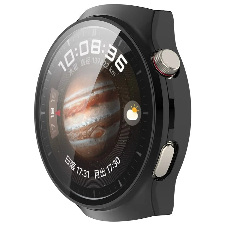 For Huawei Watch 4 Pro Hard PC Watch Case with Built-in Tempered Glass Screen Film