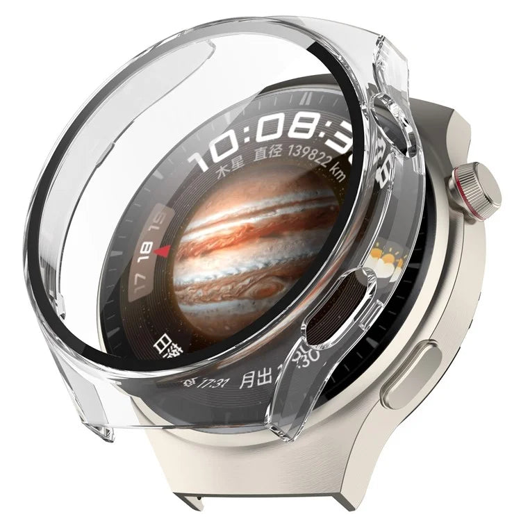 For Huawei Watch 4 Pro Hard PC Watch Case with Built-in Tempered Glass Screen Film