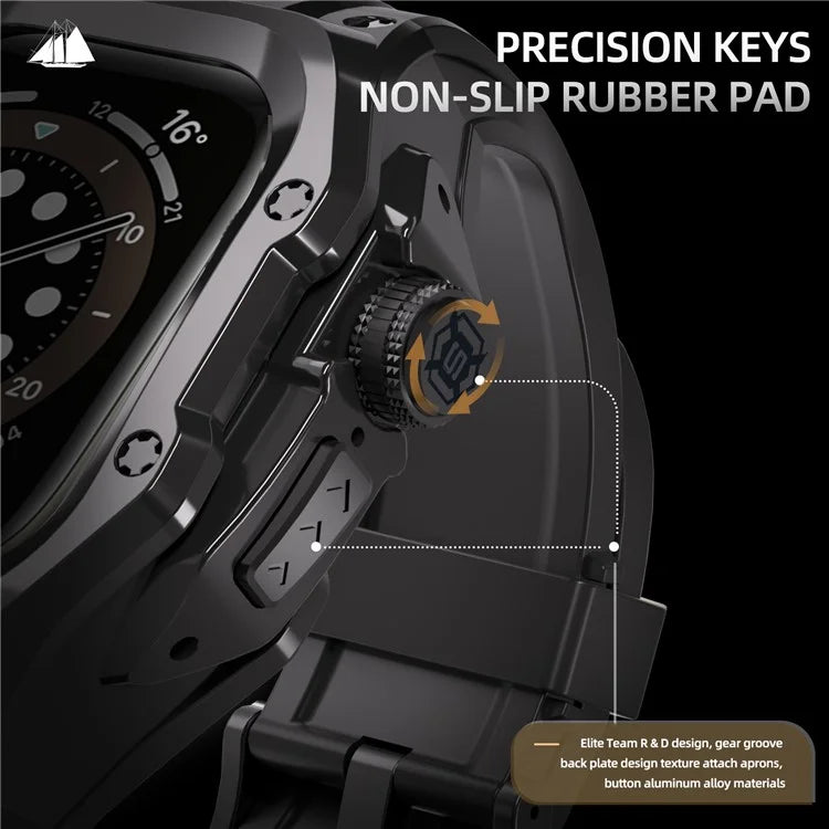 SHELLBOX For Apple Watch Ultra 49mm / Ultra 2 49mm PC Watch Protective Case with Strap