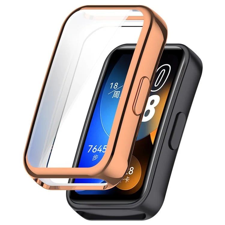 For Huawei Band 9 / 9 NFC / 8 / 8 NFC TPU Watch Protective Case Electroplating Full Coverage Shell