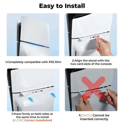 STARTRC GAMES For Sony PS5 Slim Upgraded Game Console Base Plastic Horizontal Bracket