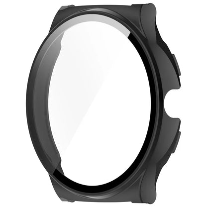 For Haylou Solar Lite (R001) Hard PC Watch Frame Cover with Tempered Glass Screen Film
