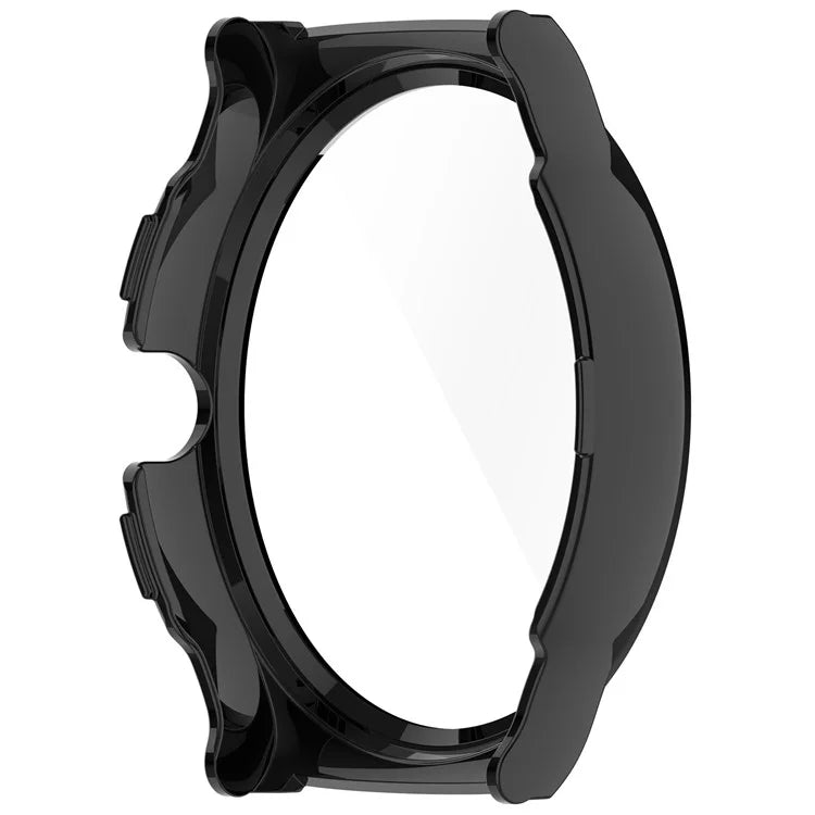 For Haylou Solar Lite (R001) Hard PC Watch Frame Cover with Tempered Glass Screen Film