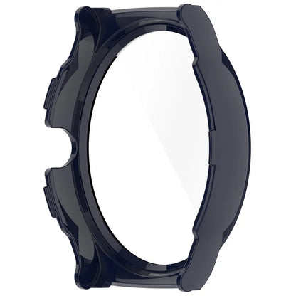 For Haylou Solar Lite (R001) Hard PC Watch Frame Cover with Tempered Glass Screen Film