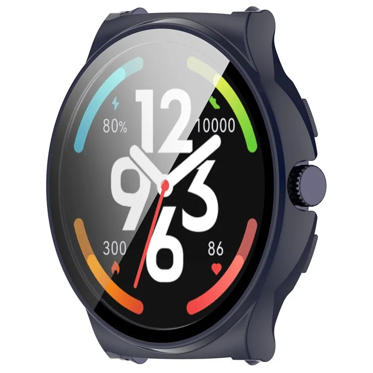 For Haylou Solar Lite (R001) Hard PC Watch Frame Cover with Tempered Glass Screen Film