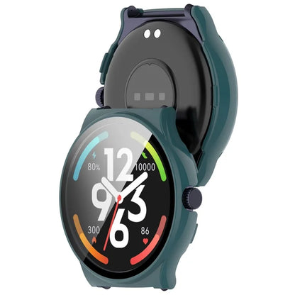 For Haylou Solar Lite (R001) Hard PC Watch Frame Cover with Tempered Glass Screen Film